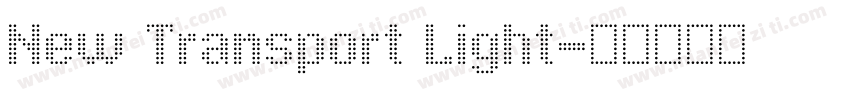 New Transport Light字体转换